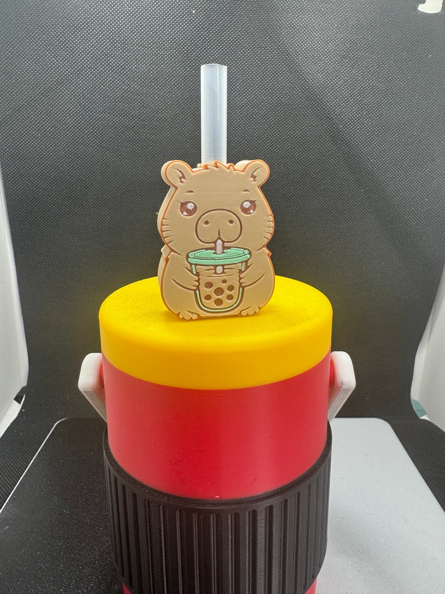 Capybara Straw Topper
