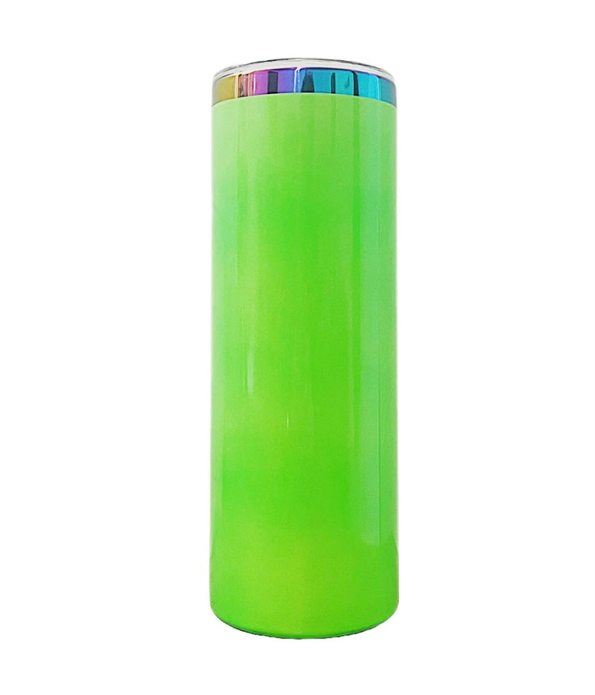 20oz rainbow layer engravable tumbler
