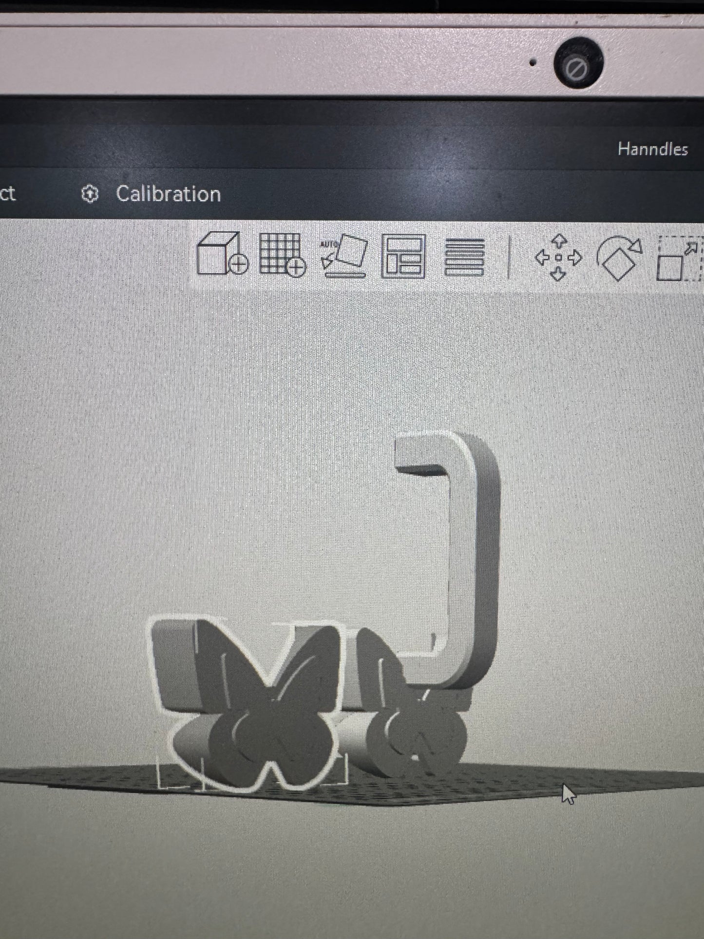Handle & butterfly