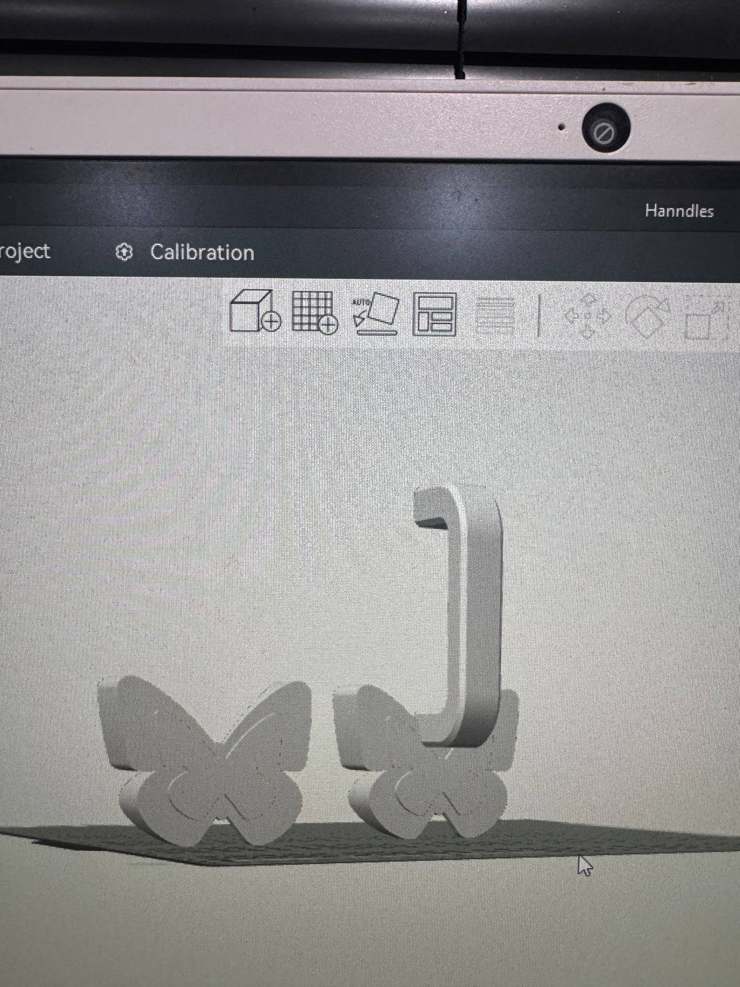 Handle & butterfly