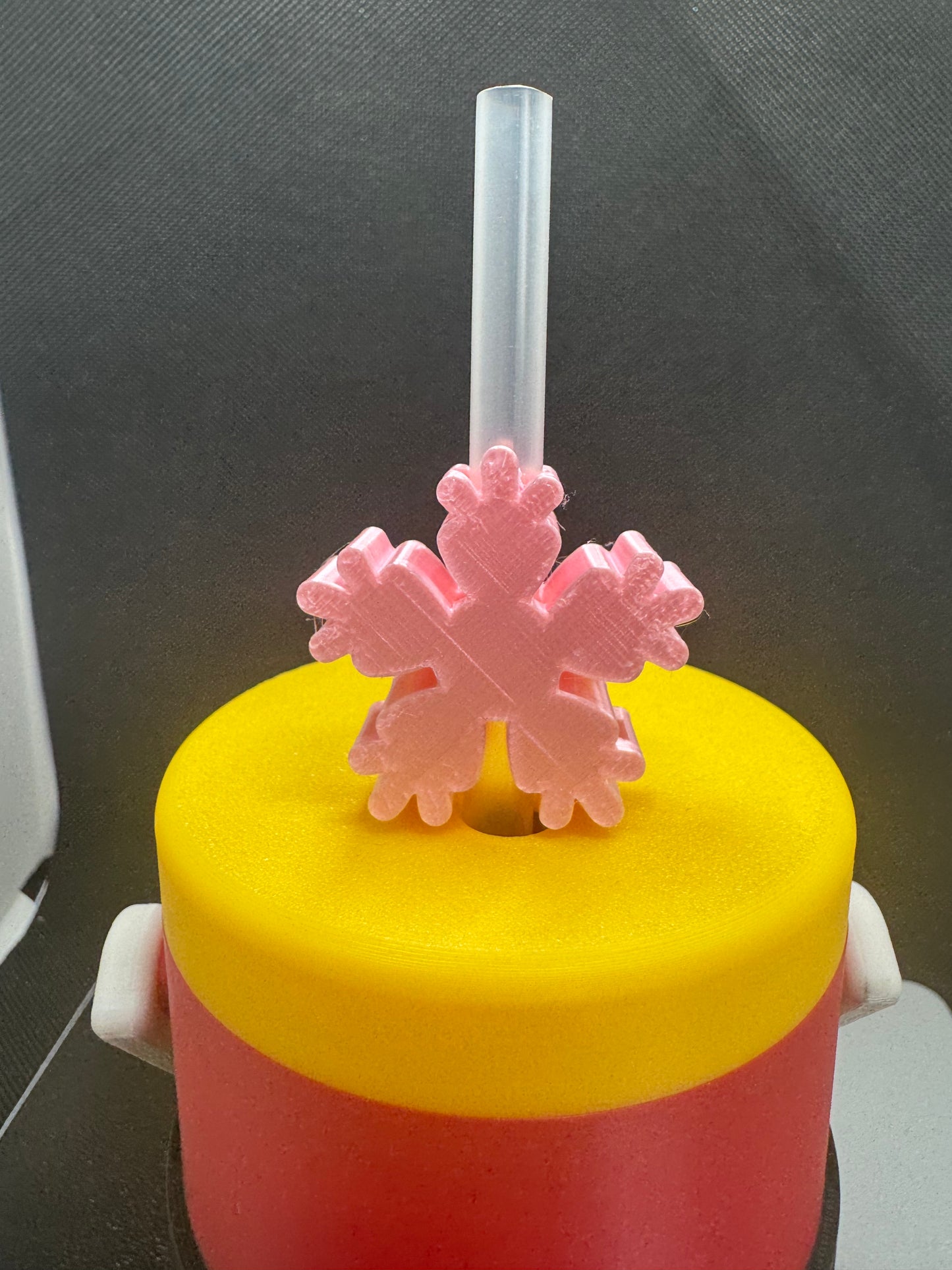 Snow flake Straw Topper