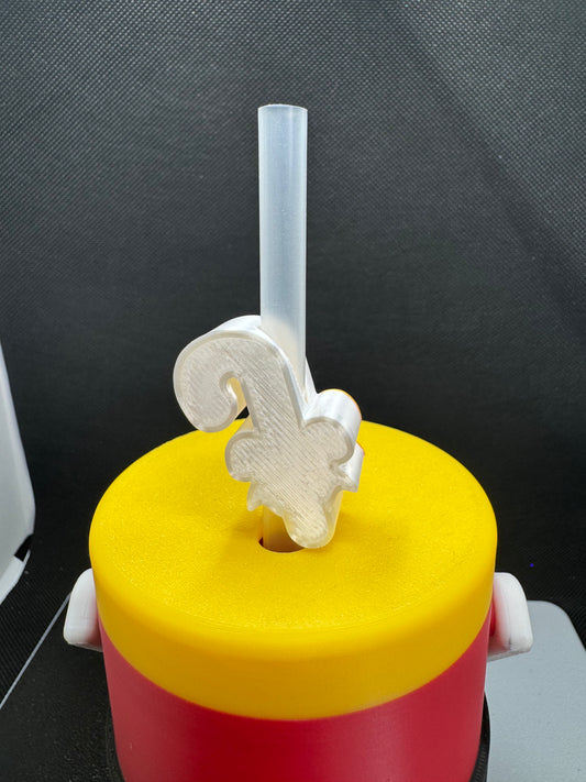 Candy cane Straw Topper
