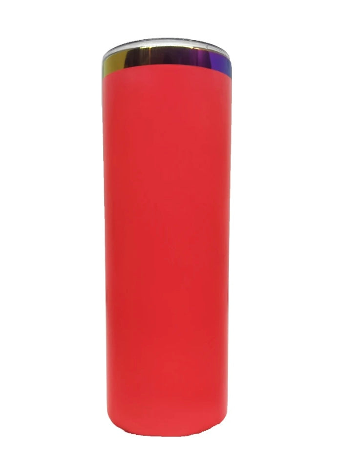 20oz rainbow layer engravable tumbler