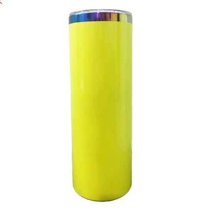 20oz rainbow layer engravable tumbler
