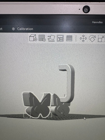 Handle & butterfly