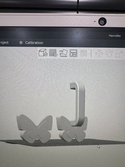 Handle & butterfly