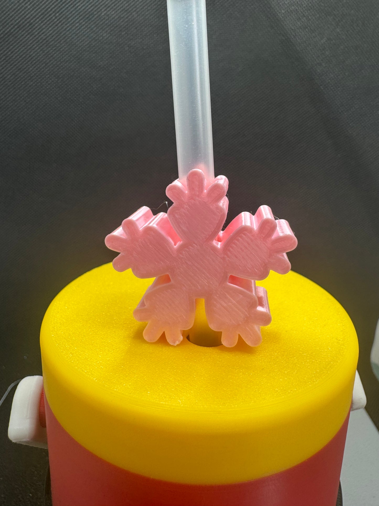 Snow flake Straw Topper