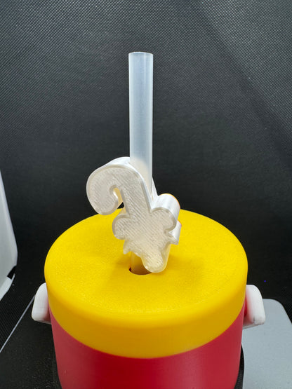 Candy cane Straw Topper